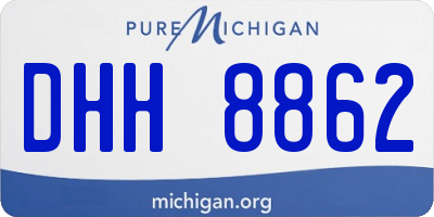 MI license plate DHH8862