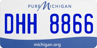 MI license plate DHH8866