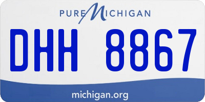MI license plate DHH8867