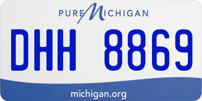 MI license plate DHH8869
