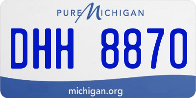 MI license plate DHH8870