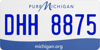 MI license plate DHH8875