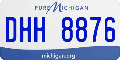 MI license plate DHH8876