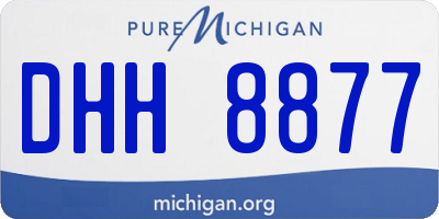MI license plate DHH8877