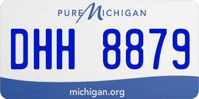 MI license plate DHH8879