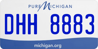 MI license plate DHH8883