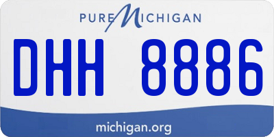 MI license plate DHH8886