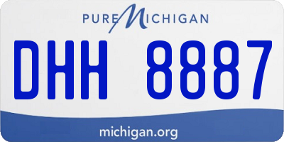 MI license plate DHH8887