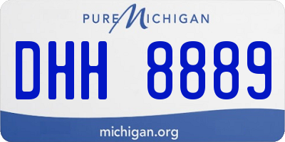 MI license plate DHH8889