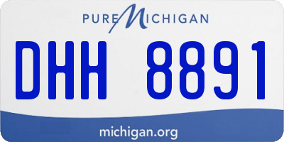 MI license plate DHH8891