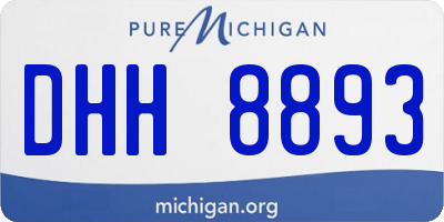 MI license plate DHH8893