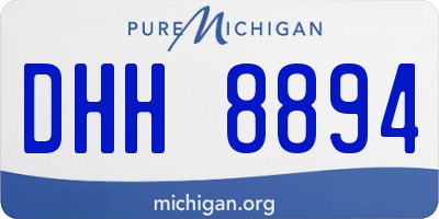 MI license plate DHH8894