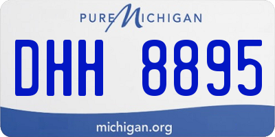 MI license plate DHH8895