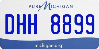 MI license plate DHH8899