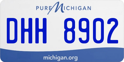 MI license plate DHH8902