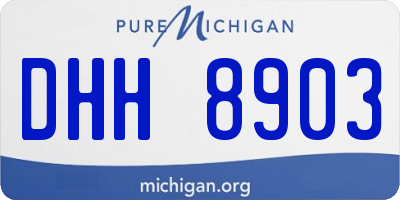 MI license plate DHH8903
