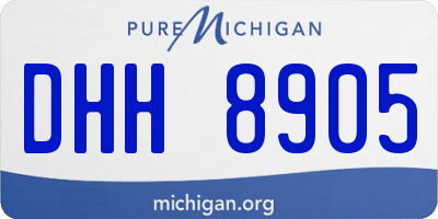 MI license plate DHH8905