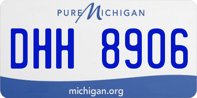 MI license plate DHH8906