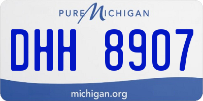 MI license plate DHH8907