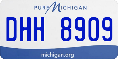 MI license plate DHH8909