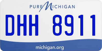 MI license plate DHH8911