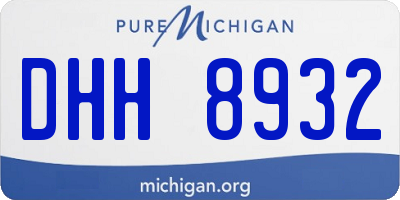 MI license plate DHH8932