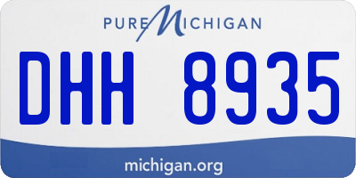 MI license plate DHH8935