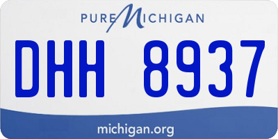 MI license plate DHH8937