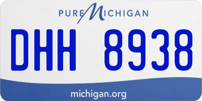 MI license plate DHH8938