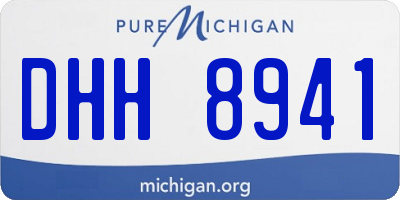 MI license plate DHH8941