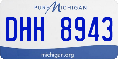 MI license plate DHH8943
