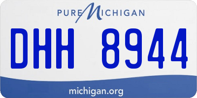MI license plate DHH8944