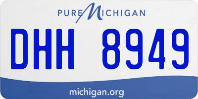 MI license plate DHH8949
