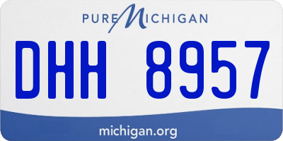 MI license plate DHH8957