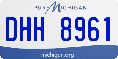 MI license plate DHH8961