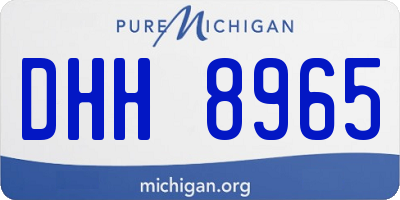 MI license plate DHH8965