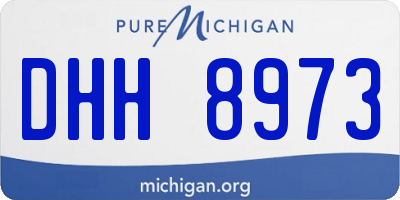 MI license plate DHH8973
