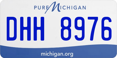 MI license plate DHH8976