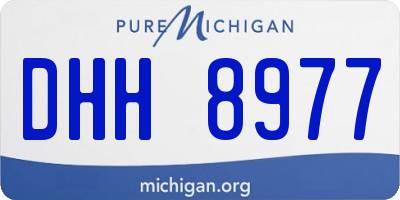 MI license plate DHH8977