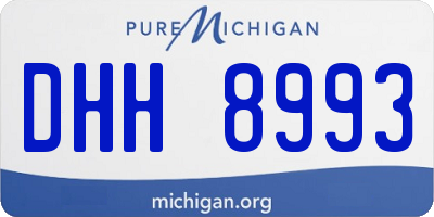 MI license plate DHH8993