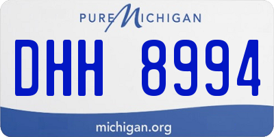 MI license plate DHH8994