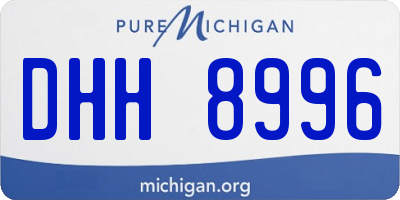 MI license plate DHH8996