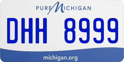 MI license plate DHH8999