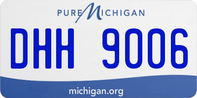 MI license plate DHH9006