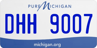MI license plate DHH9007