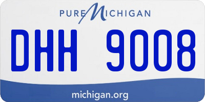 MI license plate DHH9008