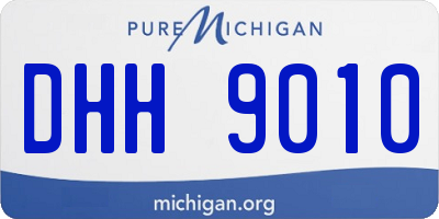MI license plate DHH9010