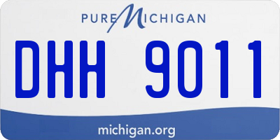 MI license plate DHH9011