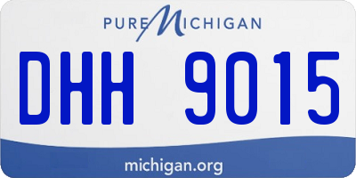 MI license plate DHH9015