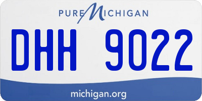MI license plate DHH9022